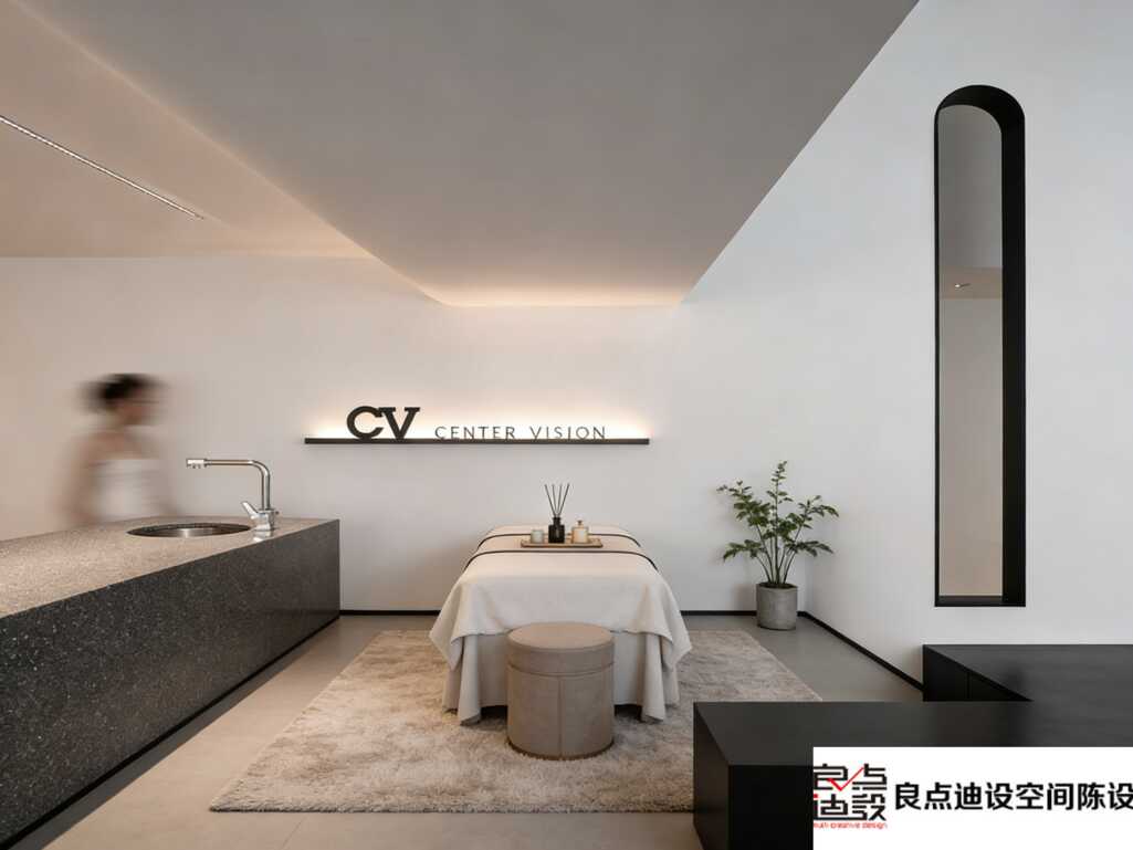 🔥美容院装修软装设计天花板!黑白简约风高级到哭，宝子们赶紧抄作业!